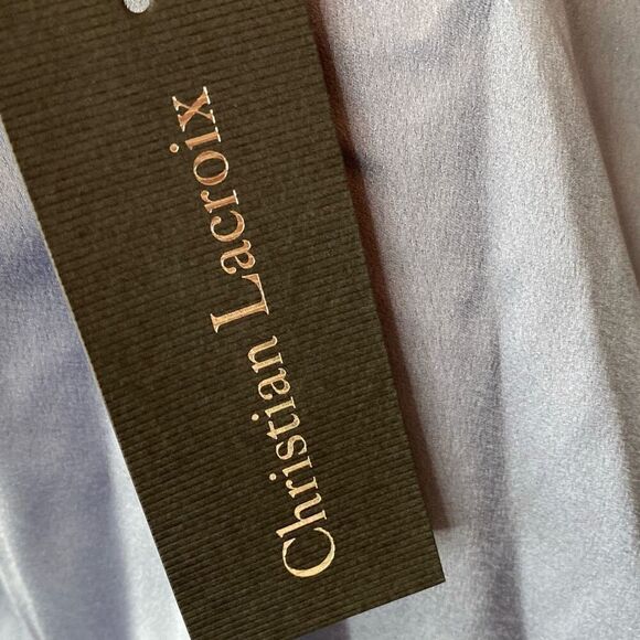 Christian Lacroix Elegant Blue Camisole with Lace Trim - Picture 6 of 10